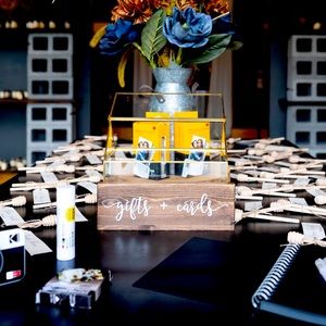 Gifts and Cards Sign - Wedding Wooden Sign - Rustic Table Decor - USED